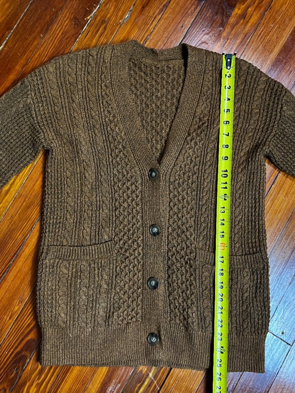 Rusty Color Knit Cardigan - Picture 7 of 11
